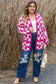 Bonbon Checkered Pattern Open Front Plus Size Cardigan