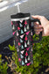 Black Cartoon Christmas Tree Printed Thermos Cup 40oz